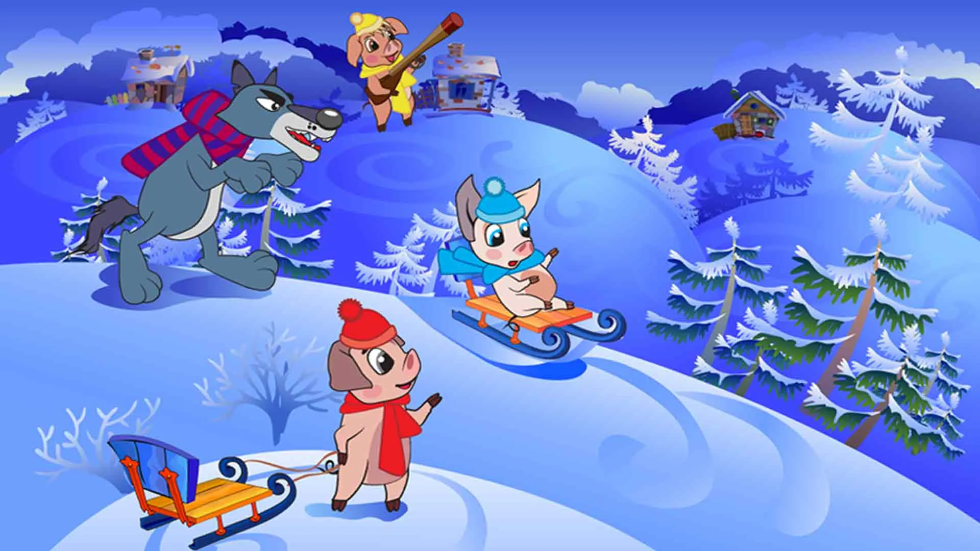 Three Little Pigs Xmas Story | Indus Appstore | Screenshot