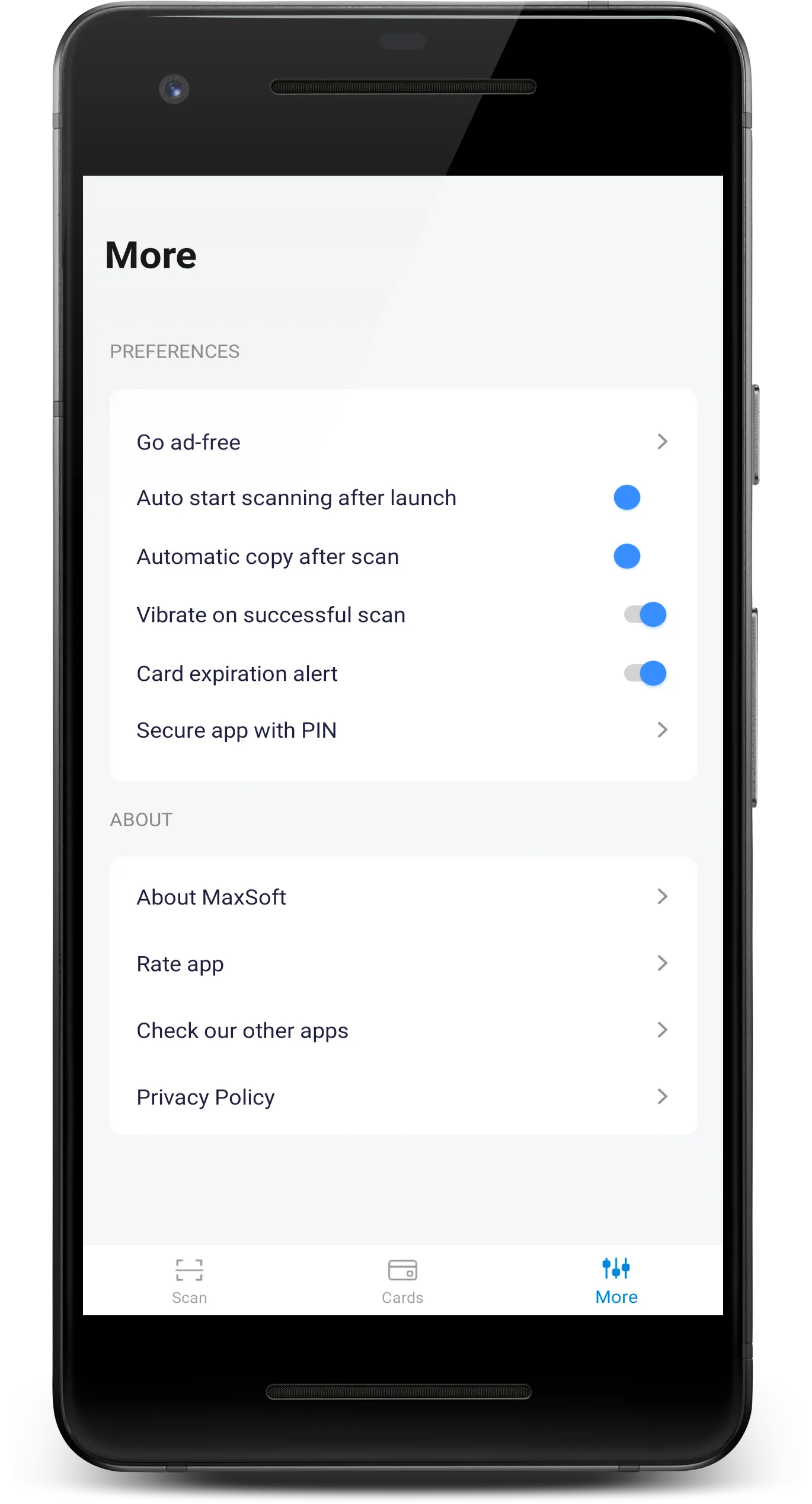 Contactless Credit Card Reader | Indus Appstore | Screenshot