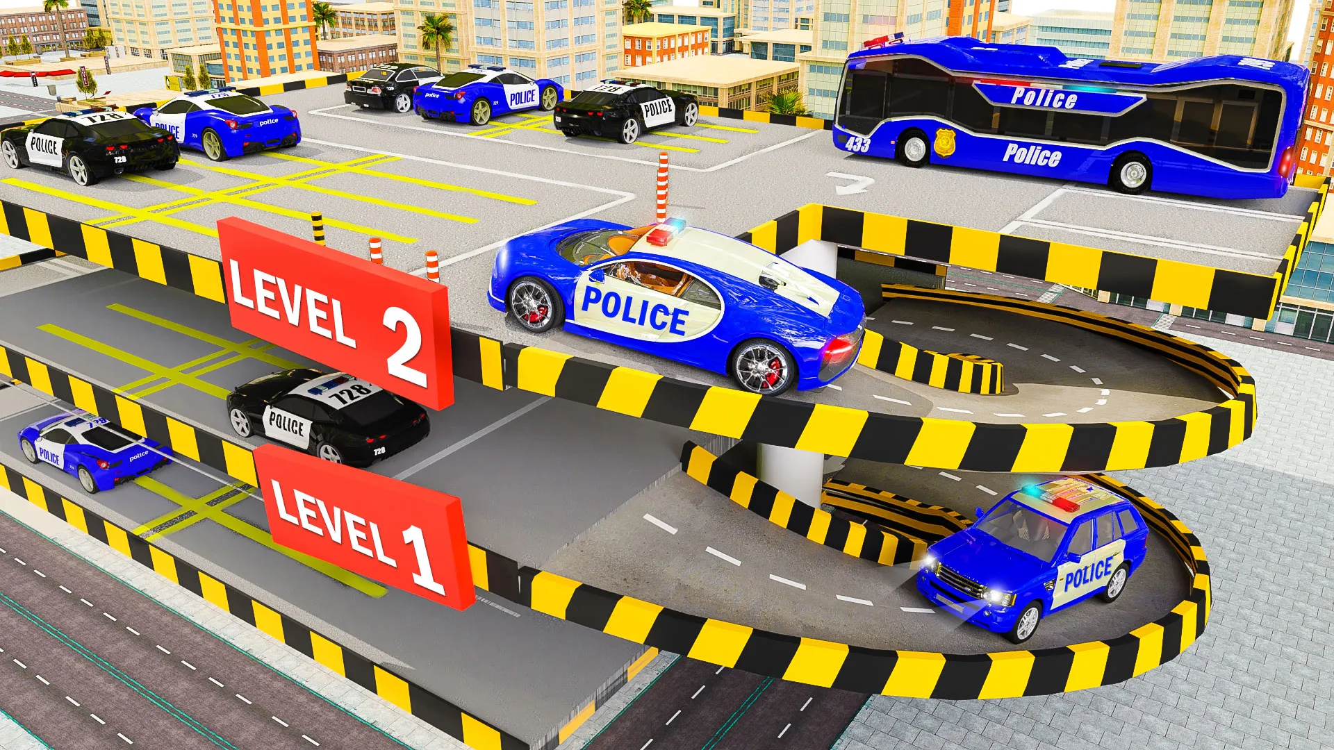 Multi Level Police Car Parking | Indus Appstore | Screenshot