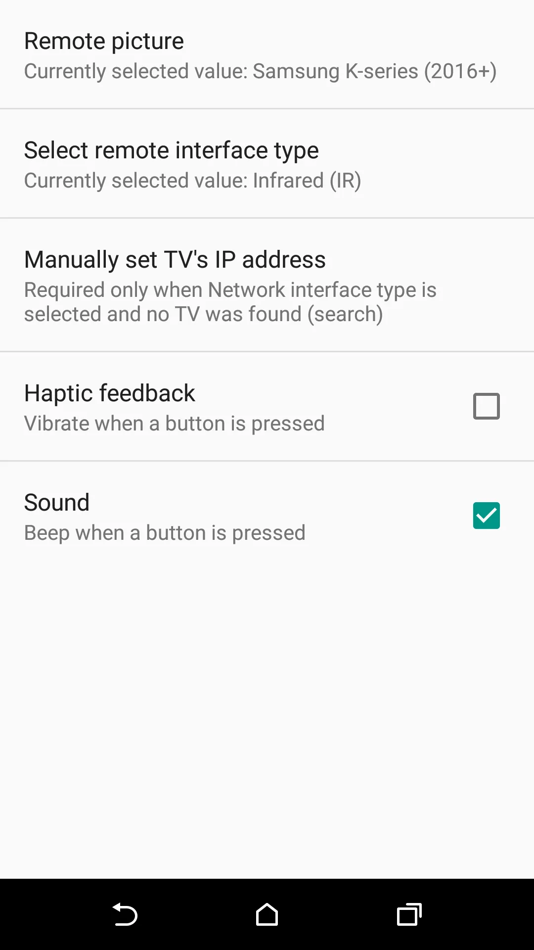 TV (Samsung) Remote Control | Indus Appstore | Screenshot
