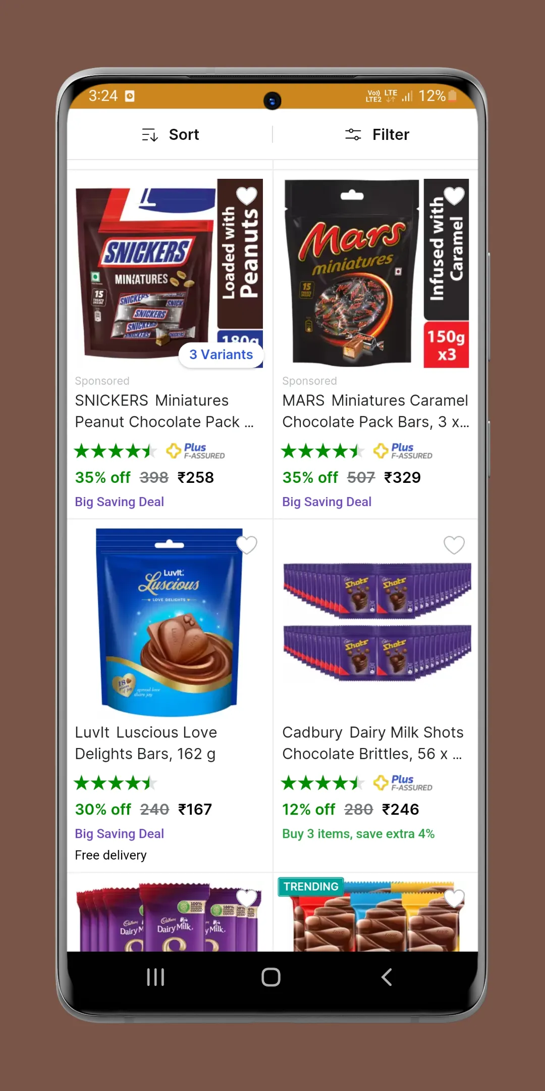 Chocolate Online Shopping App | Indus Appstore | Screenshot