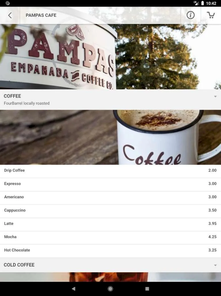 Pampas Cafe | Indus Appstore | Screenshot