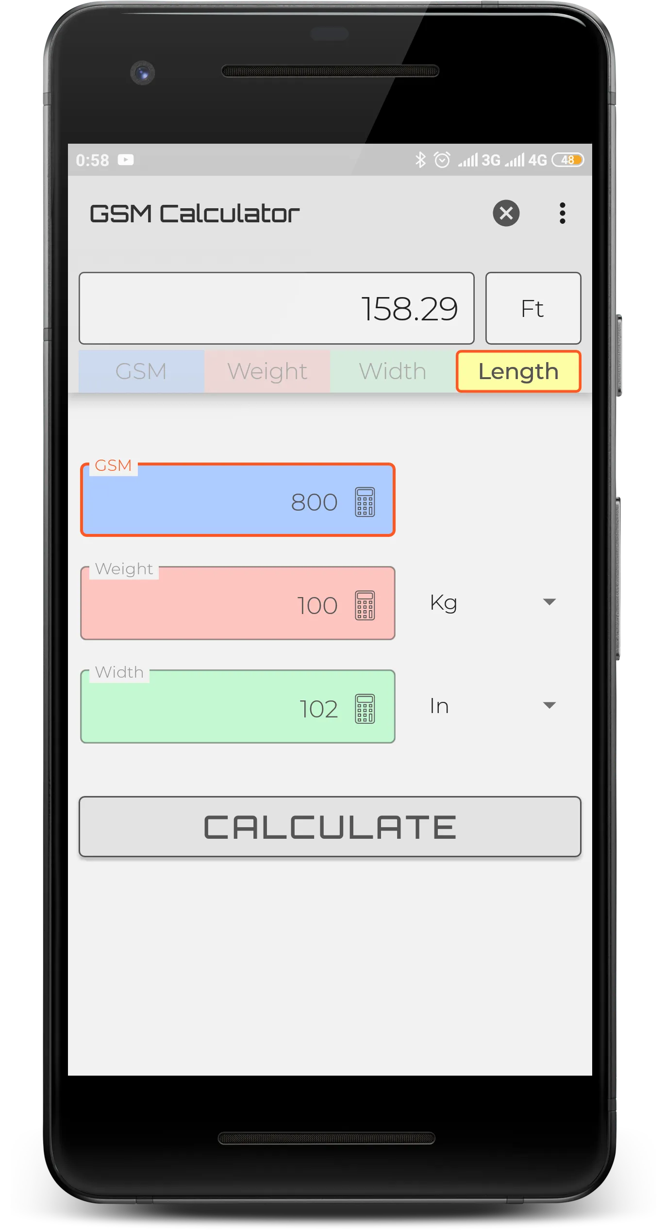 GSM Calculator | Indus Appstore | Screenshot