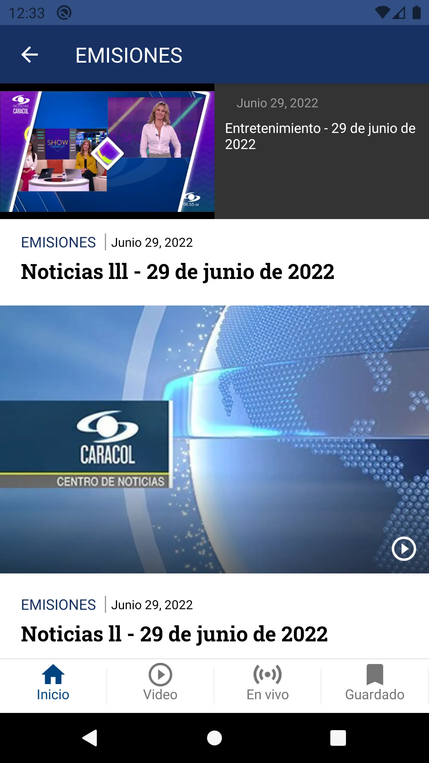 Noticias Caracol | Indus Appstore | Screenshot