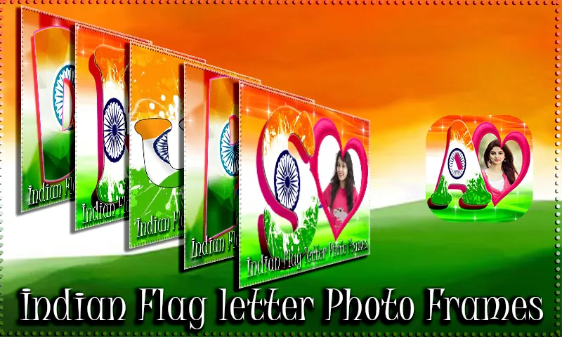 Indian Flag Letter Photo Frame | Indus Appstore | Screenshot