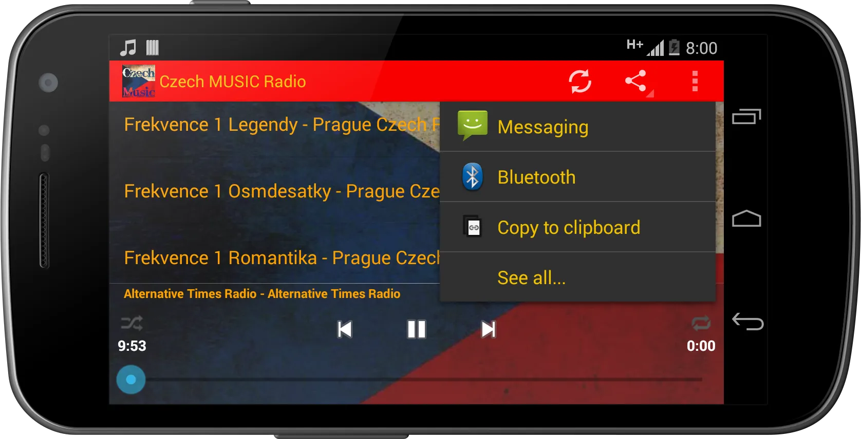 Czech MUSIC Radio | Indus Appstore | Screenshot