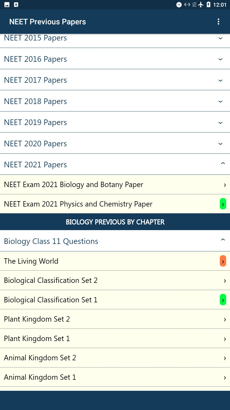 NEET Practice Papers | Indus Appstore | Screenshot