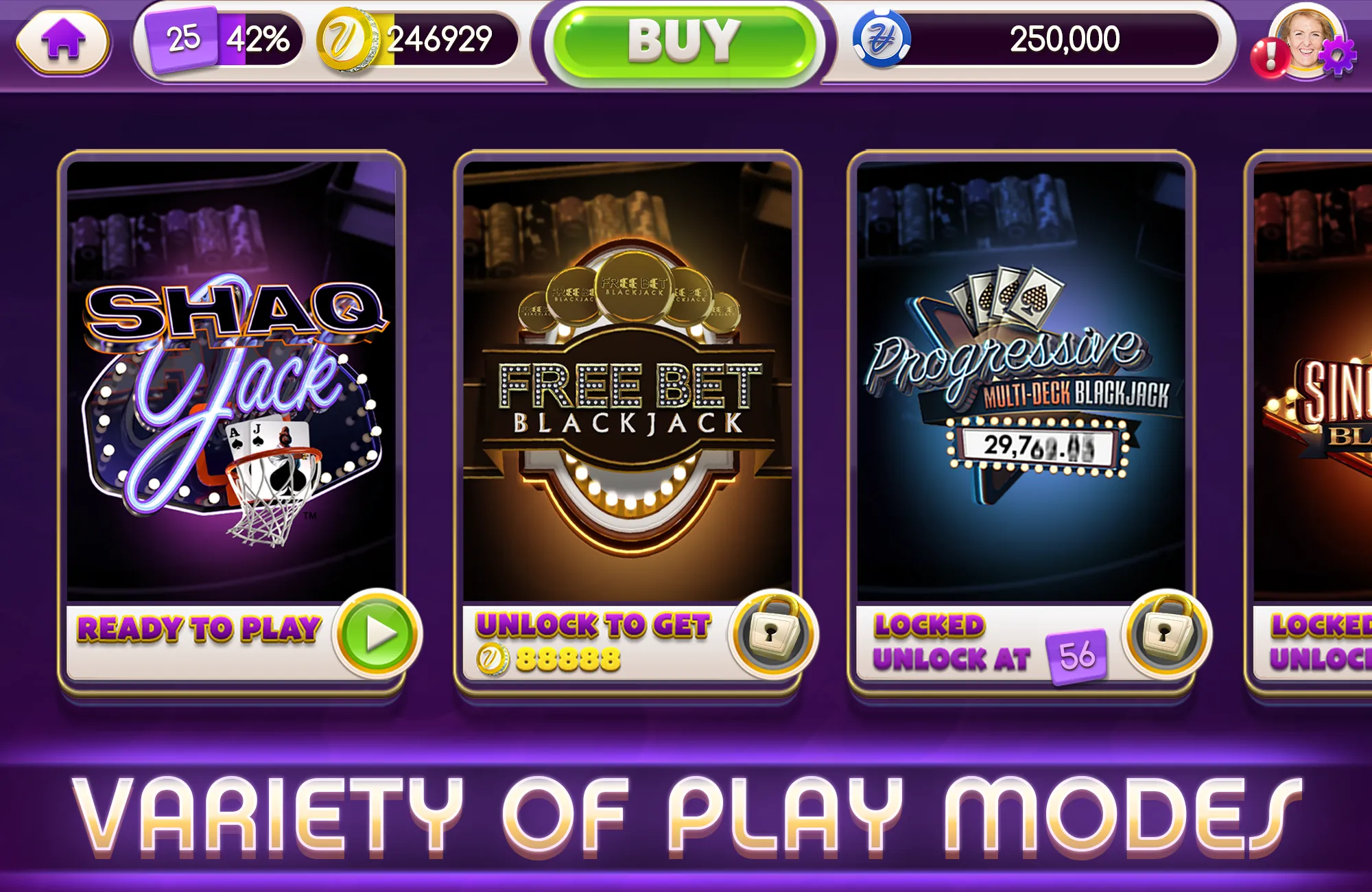 myVEGAS BlackJack 21 Card Game | Indus Appstore | Screenshot