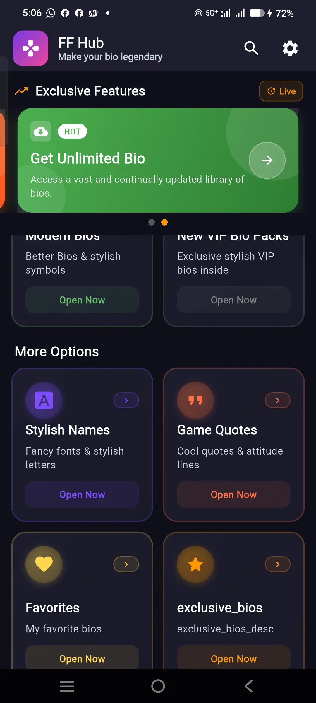 ff pro bio codes - name style | Indus Appstore | Screenshot