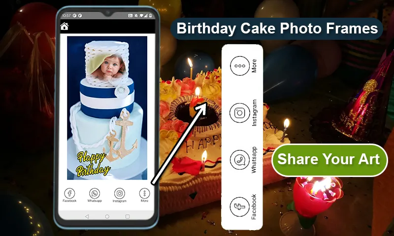 Birthday Cake Photo Editor | Indus Appstore | Screenshot