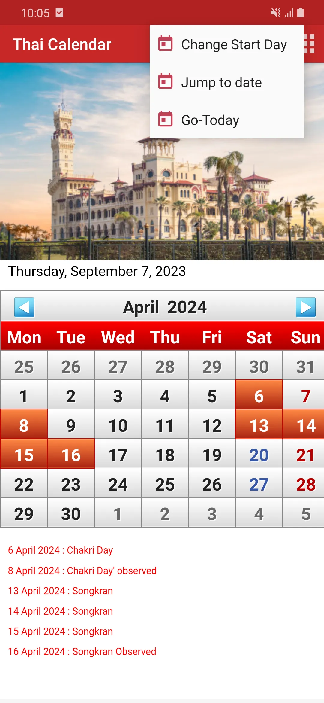 Thai Calendar 2025 | Indus Appstore | Screenshot