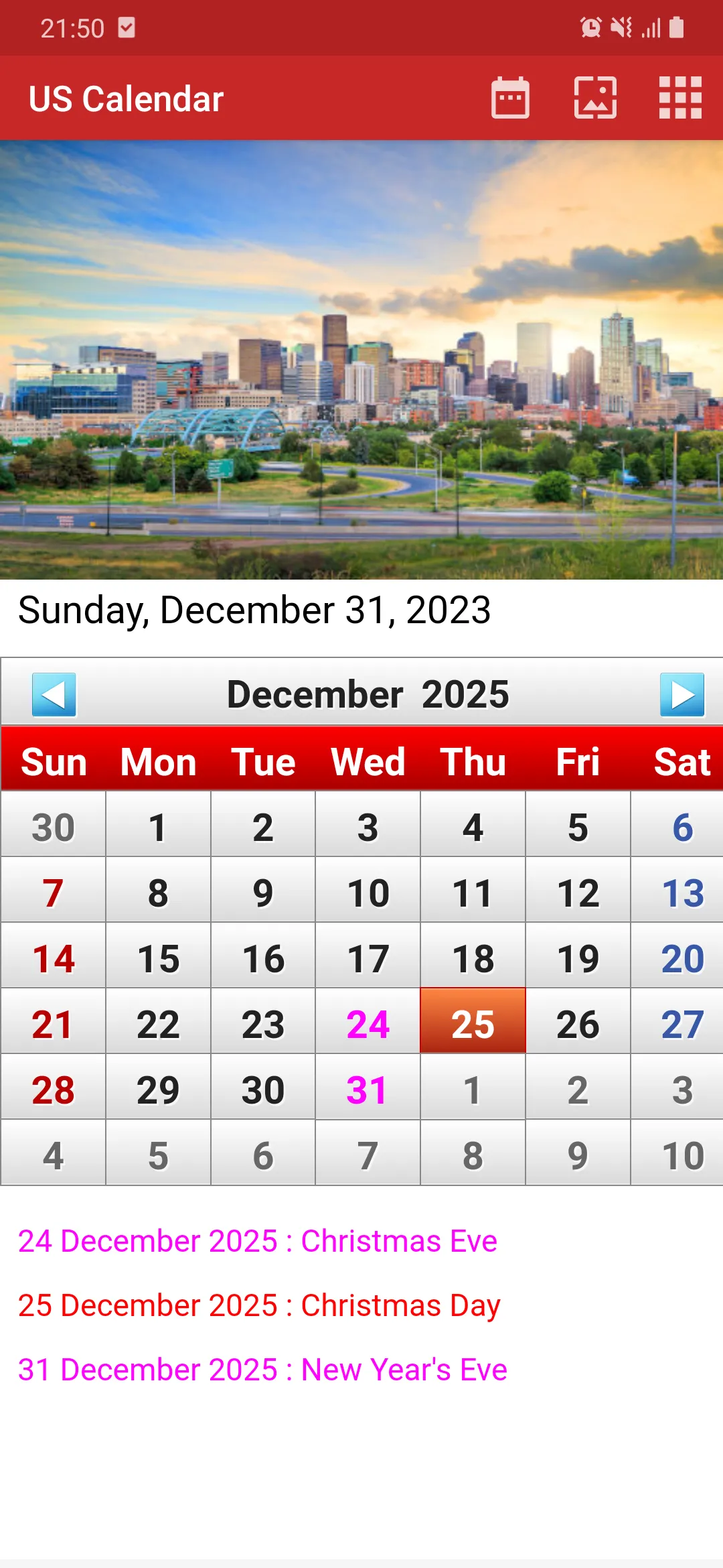 US Calendar 2024 | Indus Appstore | Screenshot