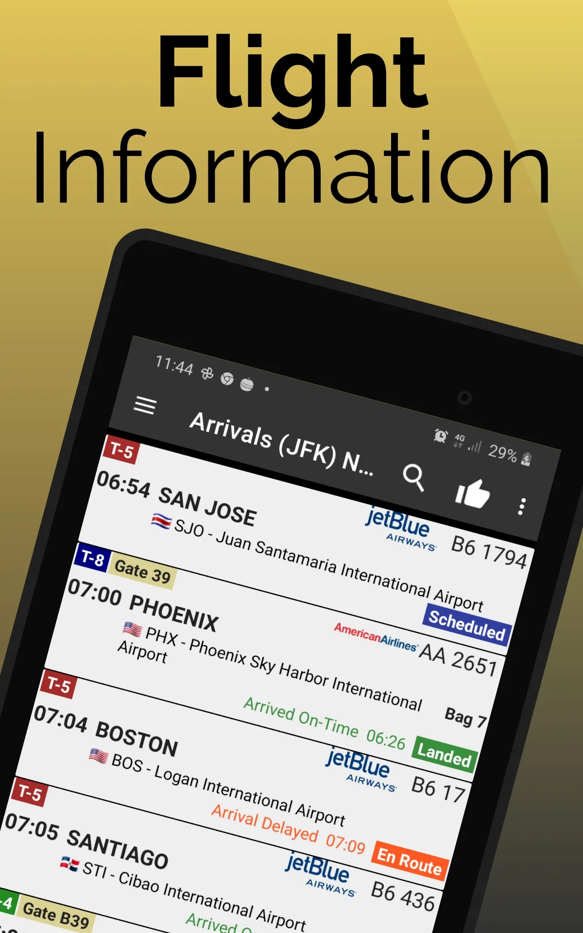 Flight Tracker Baltimore BWI | Indus Appstore | Screenshot