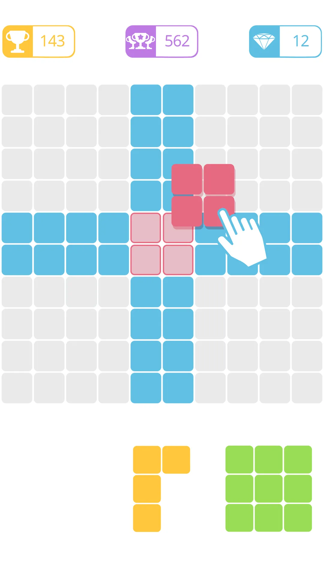 10x10 : fill the grid ! | Indus Appstore | Screenshot