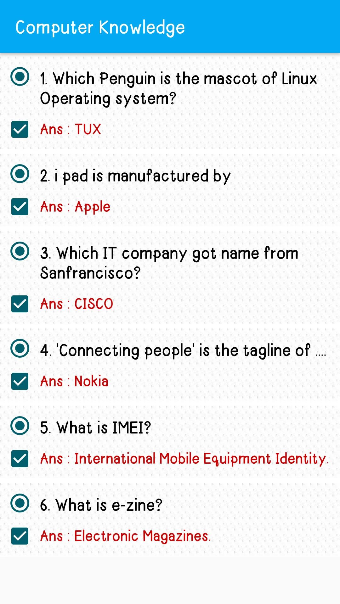 Computer GK in English | Indus Appstore | Screenshot