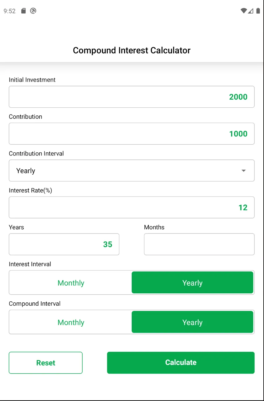 Compound Interest Calculator | Indus Appstore | Screenshot