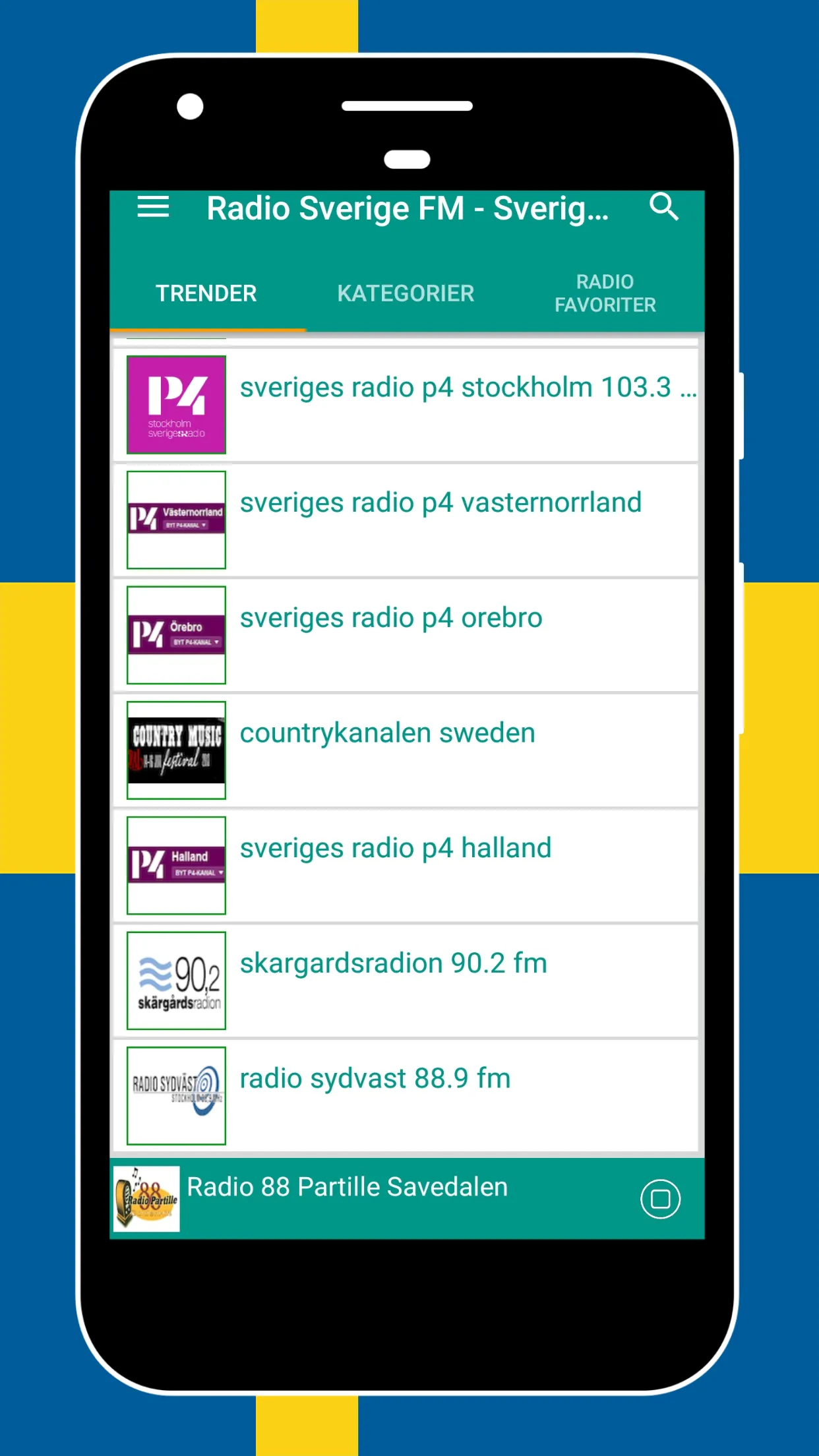 Radio Sweden - Radio Sweden FM | Indus Appstore | Screenshot