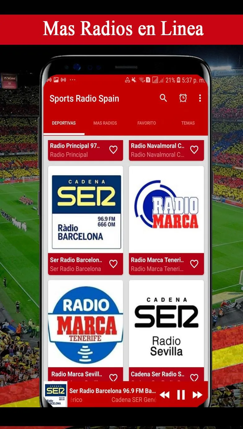 Radios Deportivas de España | Indus Appstore | Screenshot