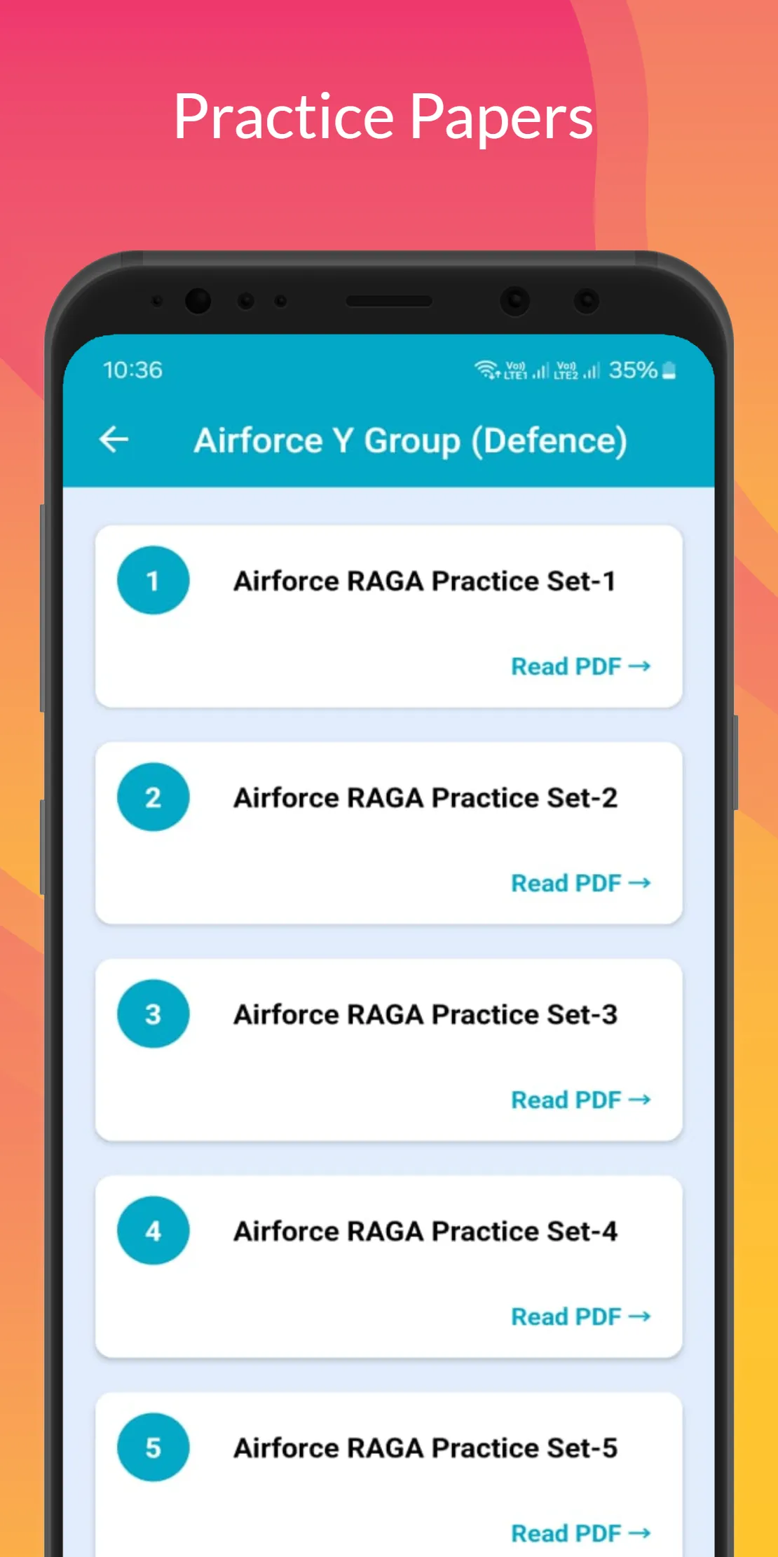 Airforce Y Group Papers & Test | Indus Appstore | Screenshot