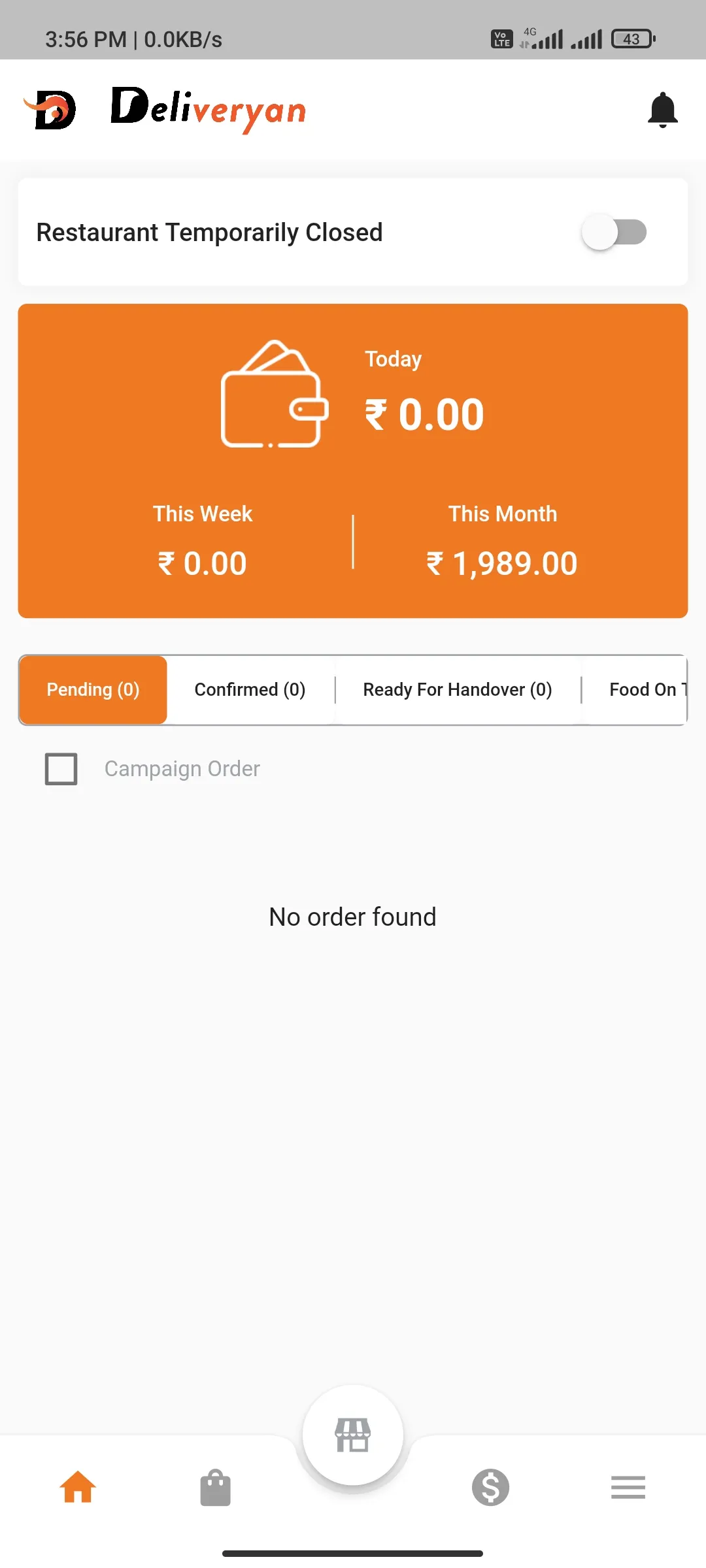 Deliveryan Restaurant | Indus Appstore | Screenshot