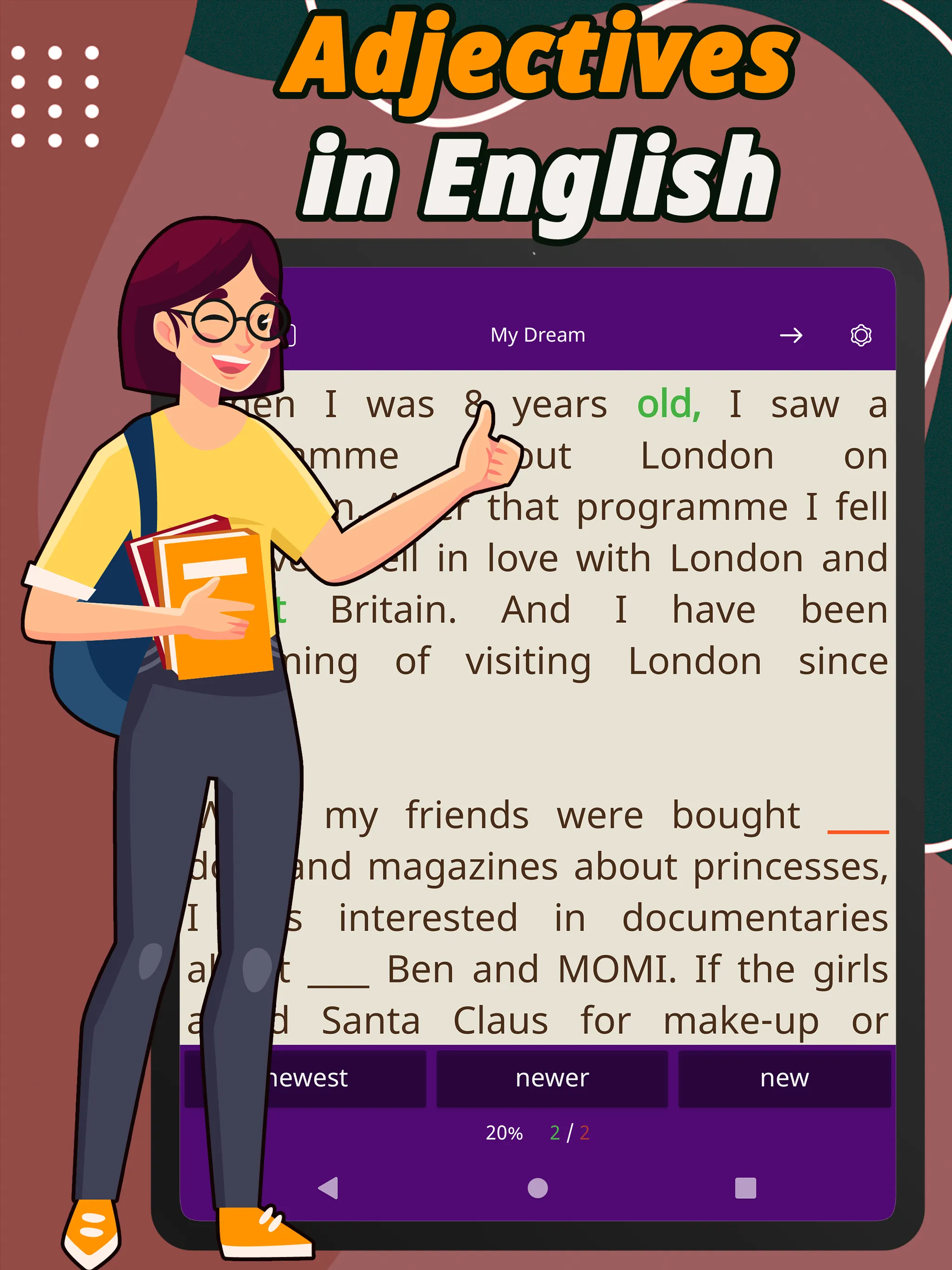 Speak English:Learn Adjectives | Indus Appstore | Screenshot