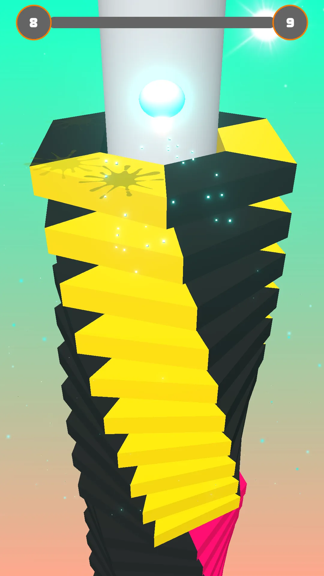 Neon Stack Blast : Smash Helix | Indus Appstore | Screenshot