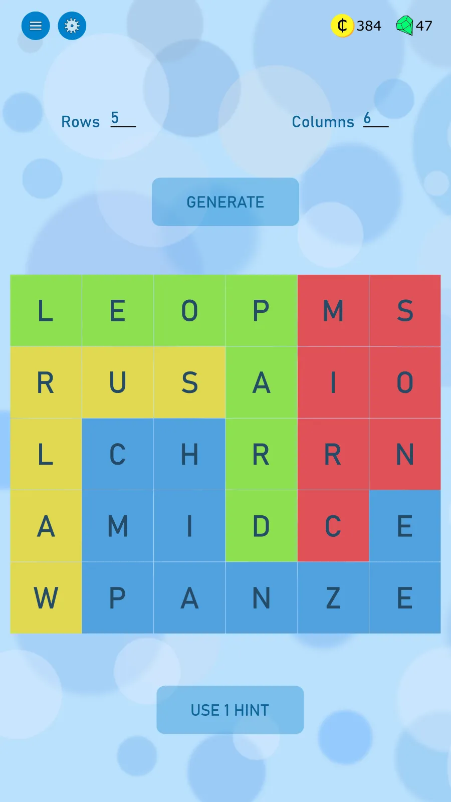 Word search game in English | Indus Appstore | Screenshot