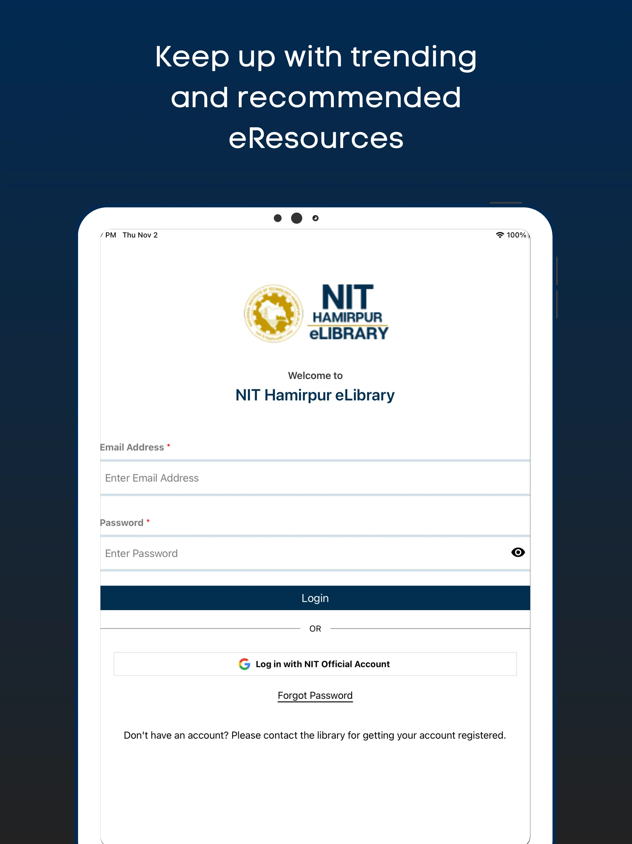 NIT Hamirpur eLibrary | Indus Appstore | Screenshot