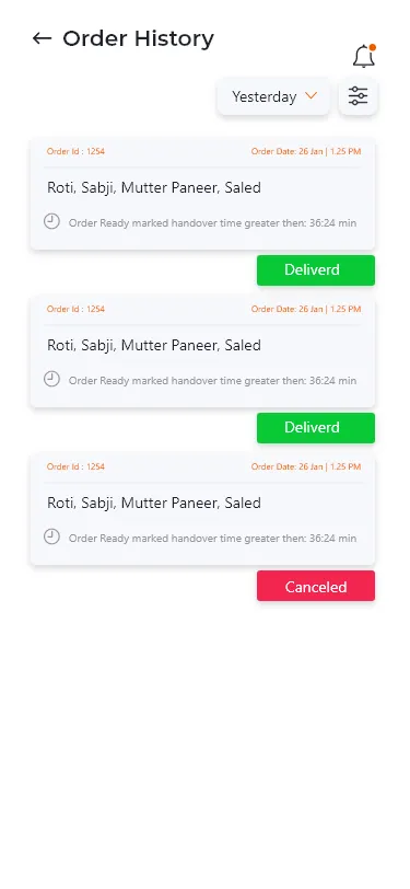 eMenu Live Order | Indus Appstore | Screenshot