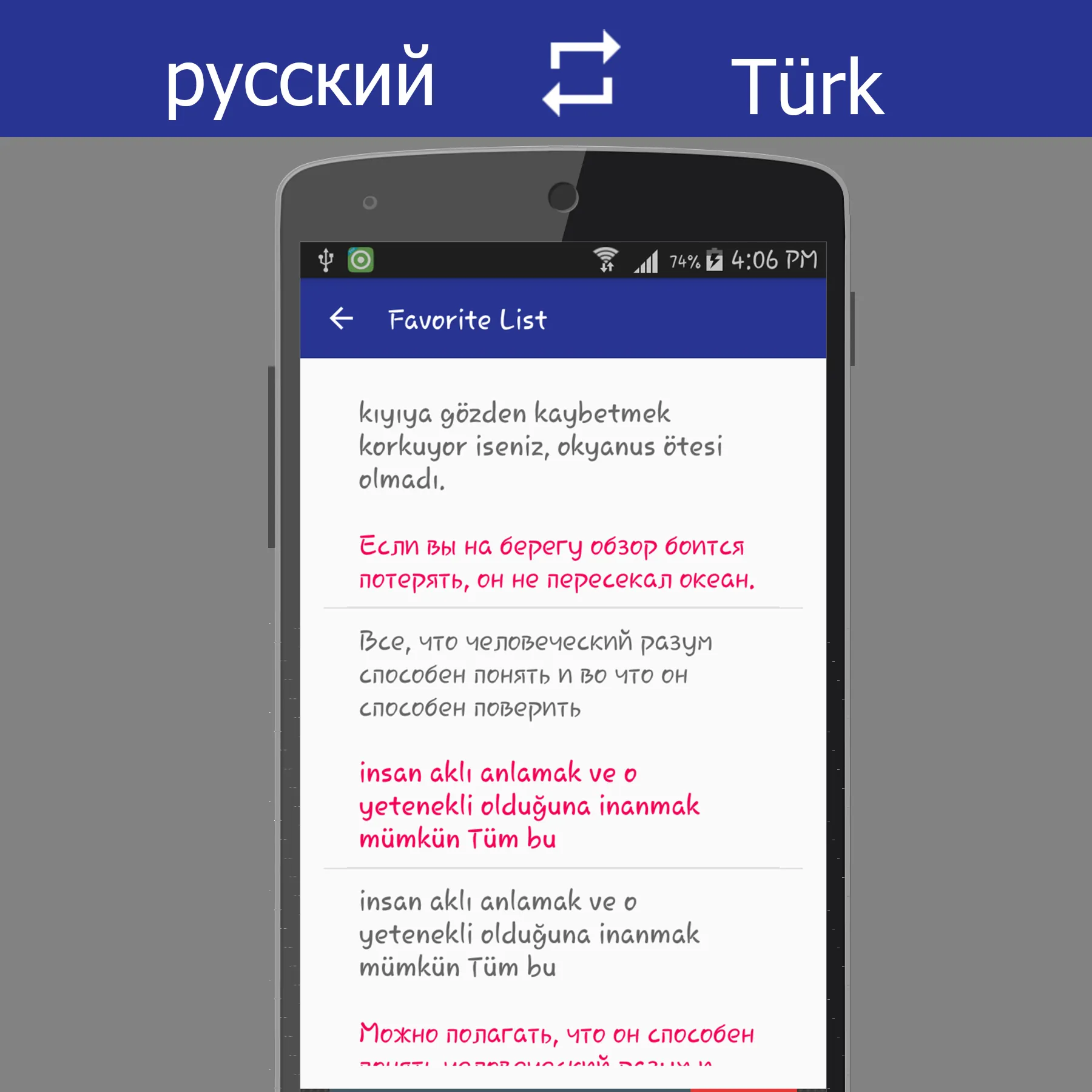 Russian Turkish Translator | Indus Appstore | Screenshot