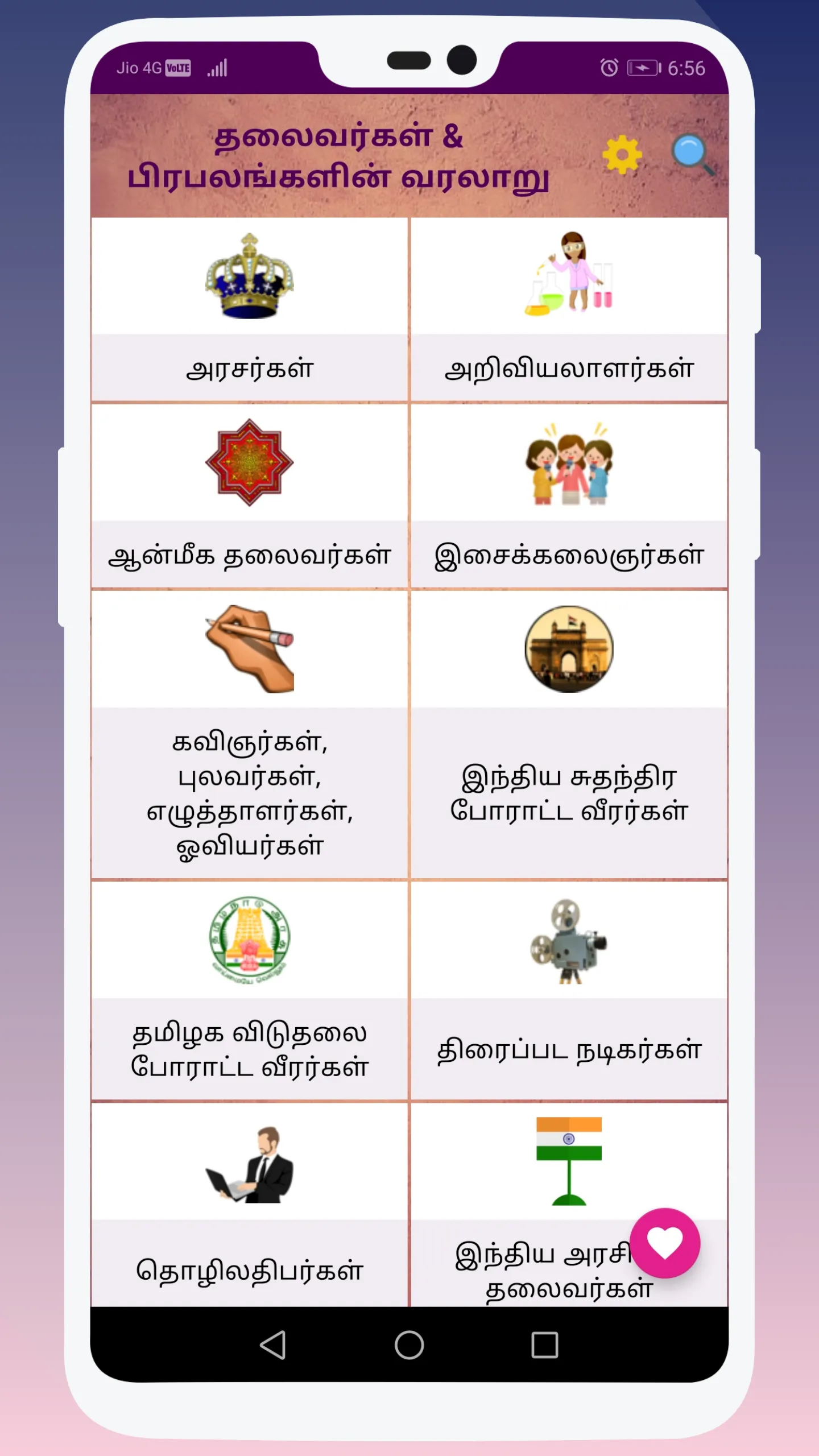 Leaders History -தலைவர் வரலாறு | Indus Appstore | Screenshot