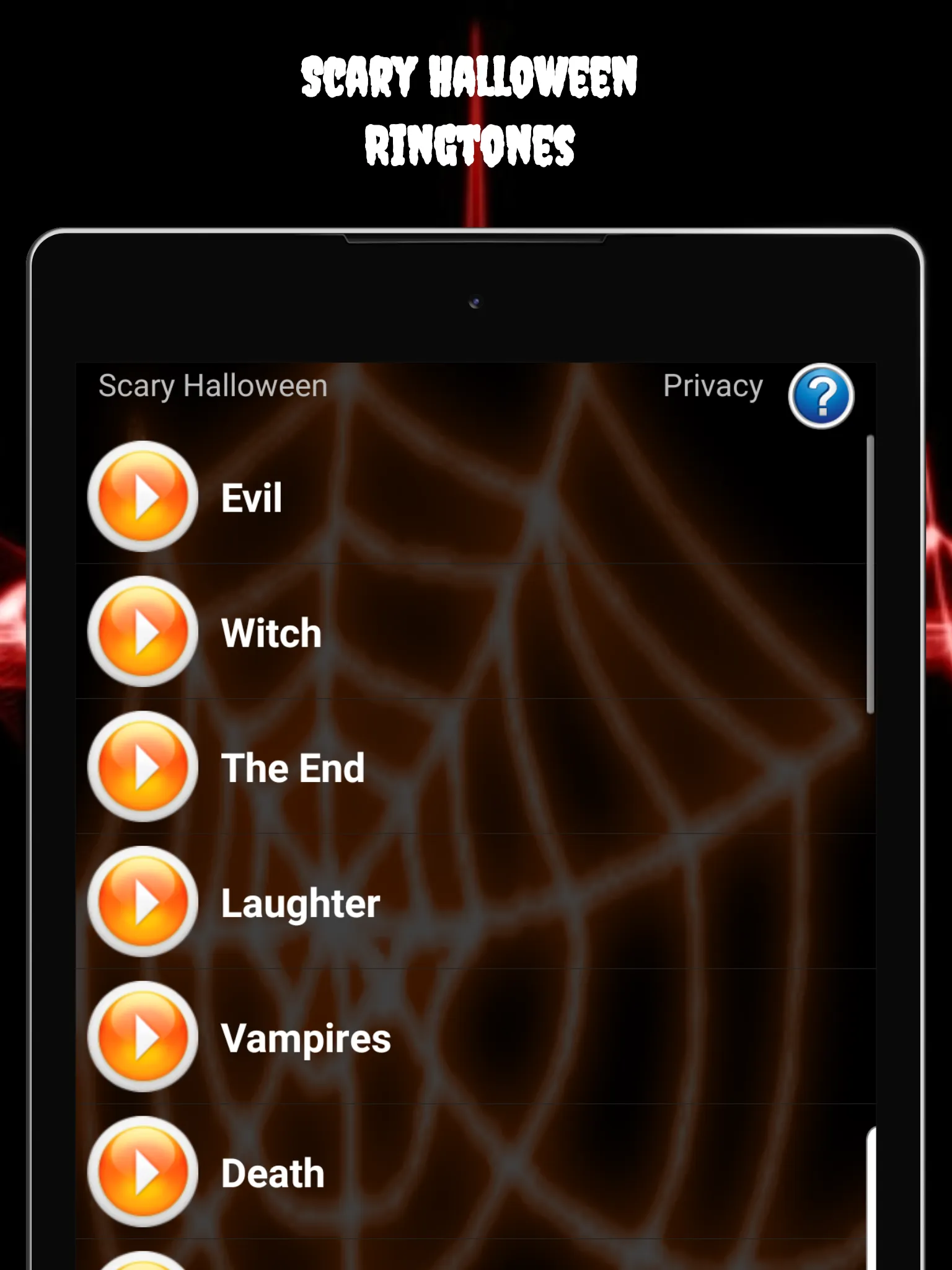 Scary Halloween Ringtones | Indus Appstore | Screenshot