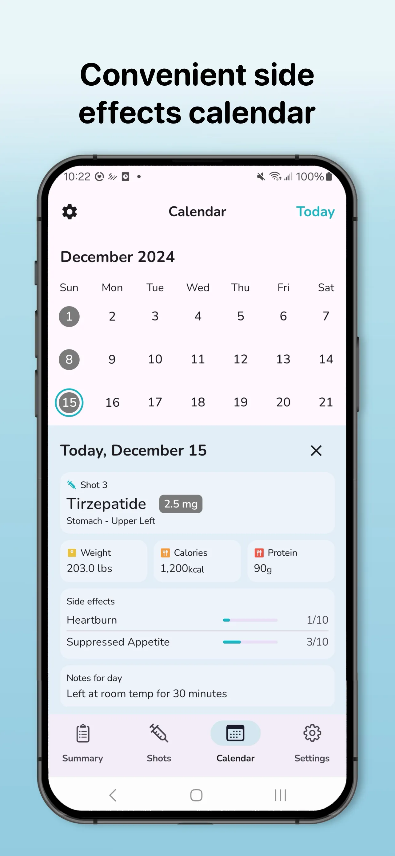Shotsy - GLP-1 Tracker | Indus Appstore | Screenshot