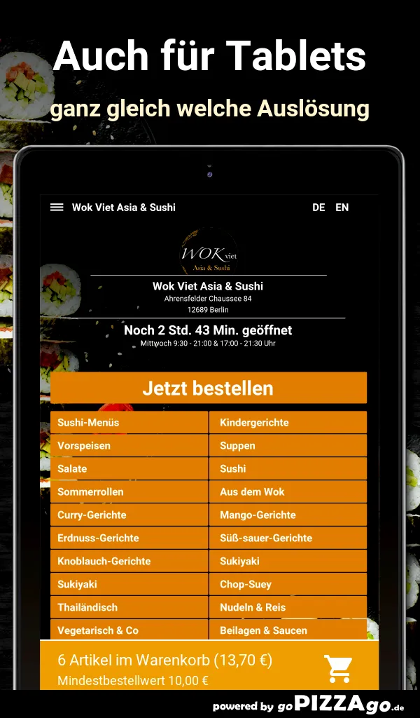 Wok Viet Asia - Sushi Berlin | Indus Appstore | Screenshot