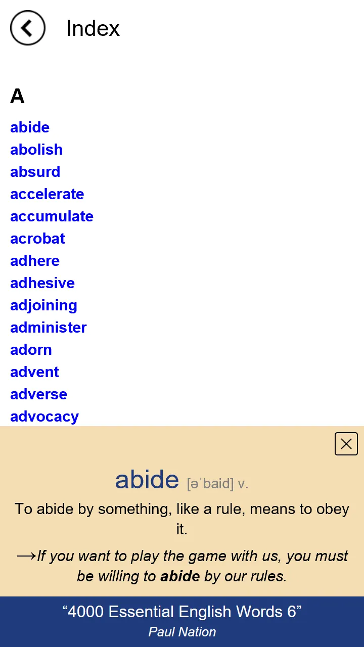 4000 Essential English Words 6 | Indus Appstore | Screenshot