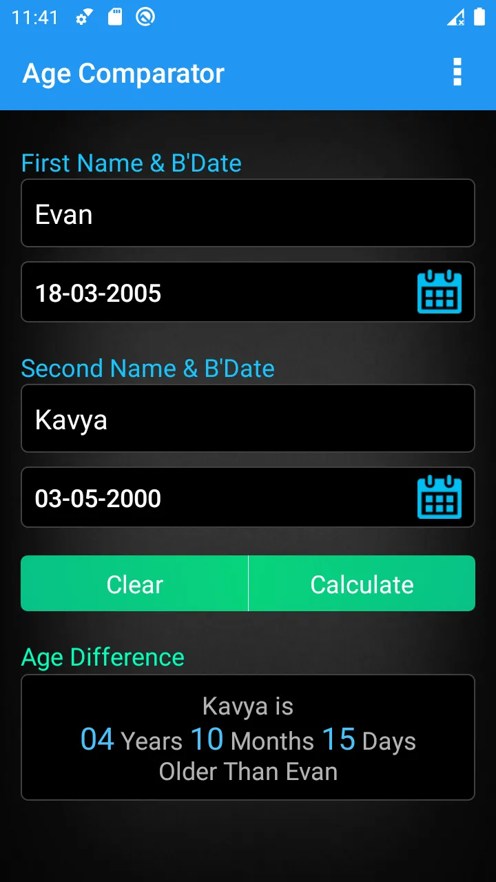 Age Calculator | Indus Appstore | Screenshot