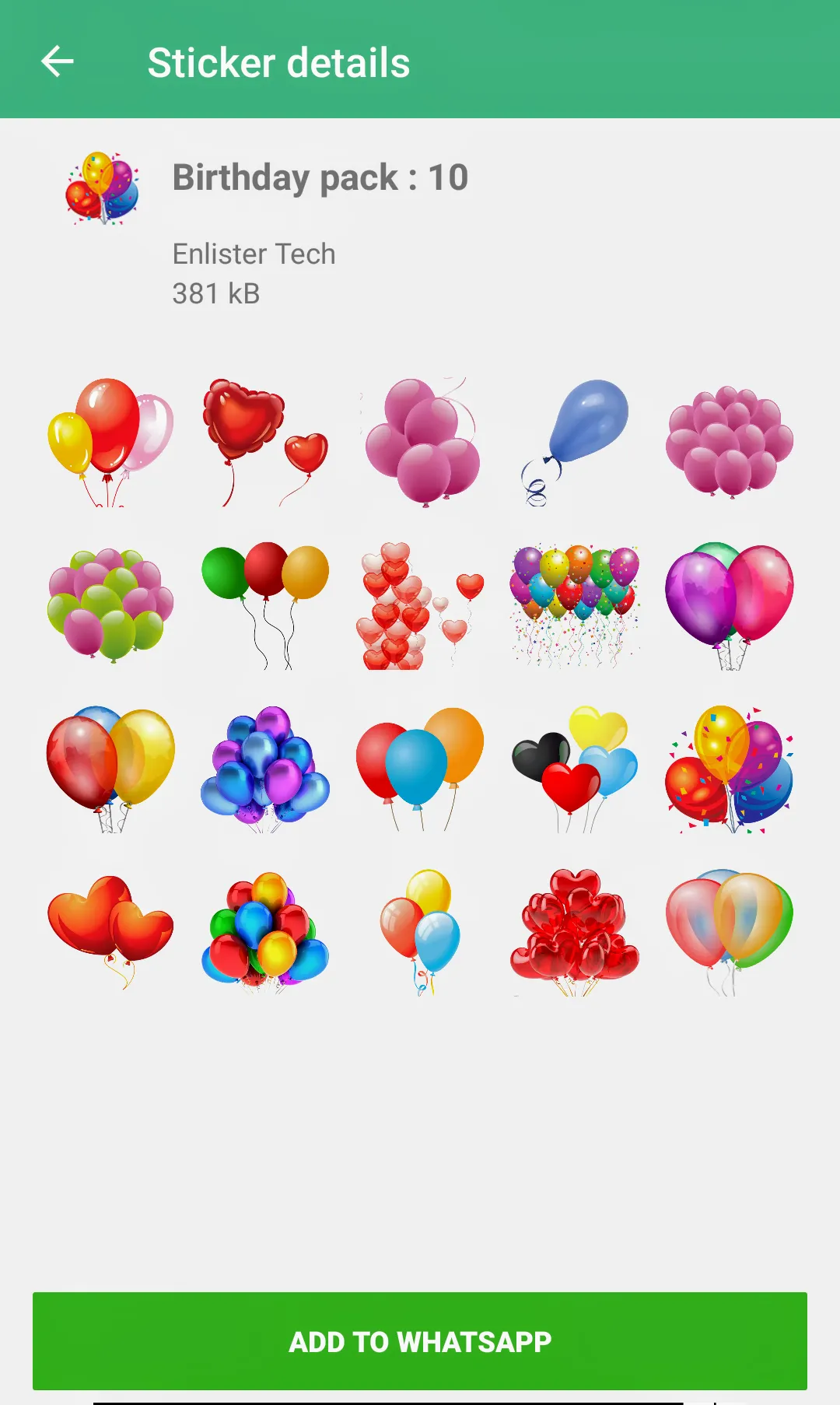 Happy Birthday WASticker | Indus Appstore | Screenshot