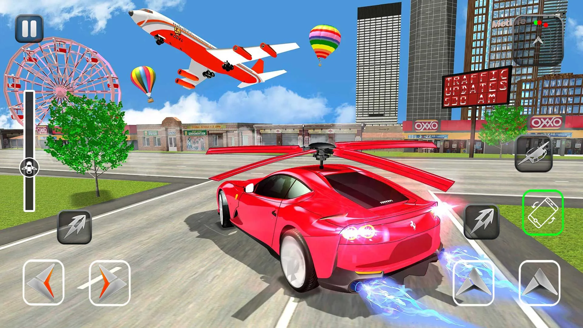 Flying Car Shooting - Car Game | Indus Appstore | Screenshot