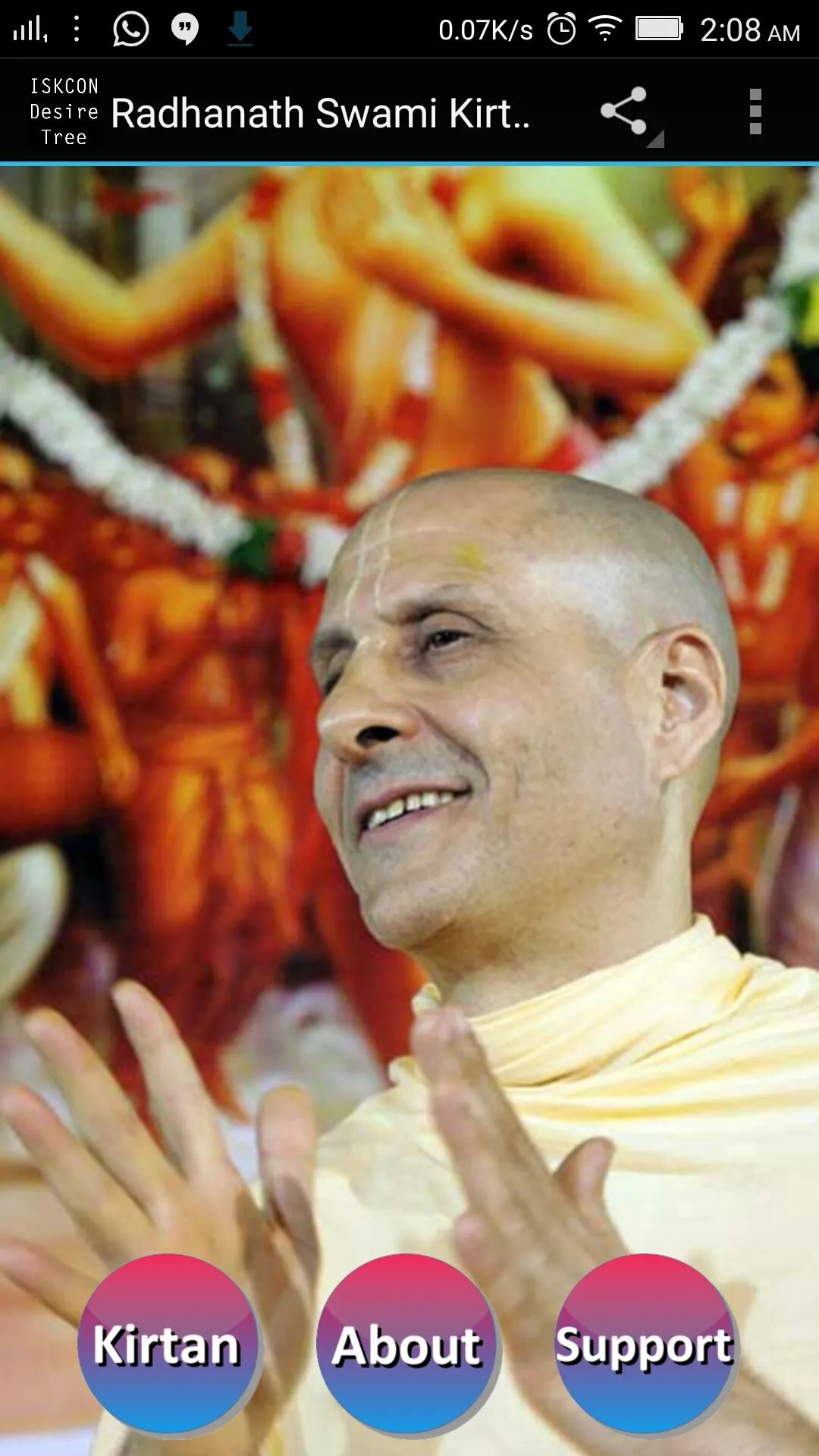 Radhanath Swami Kirtans | Indus Appstore | Screenshot