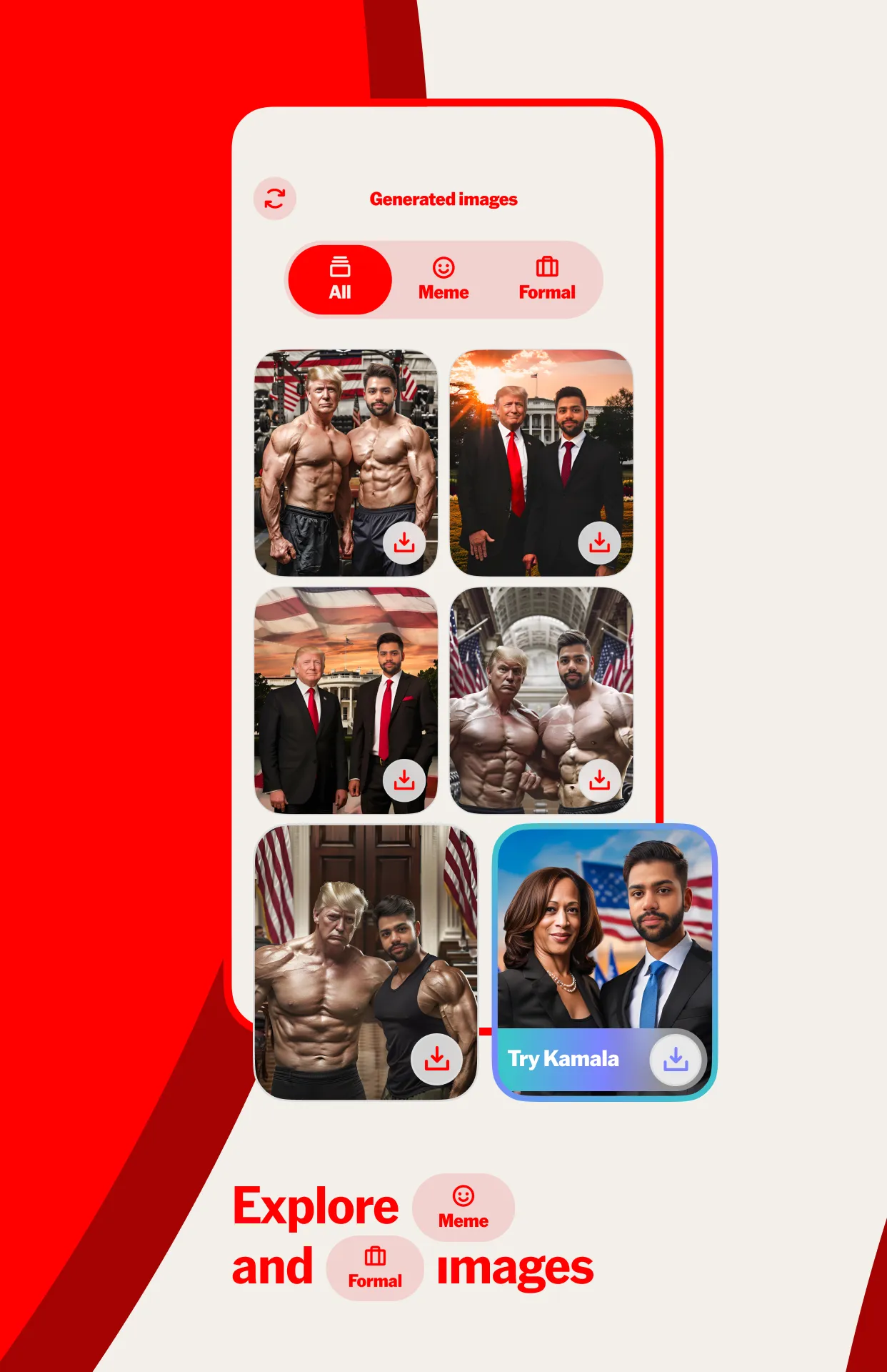 WOMBO Elections: AI Memes | Indus Appstore | Screenshot