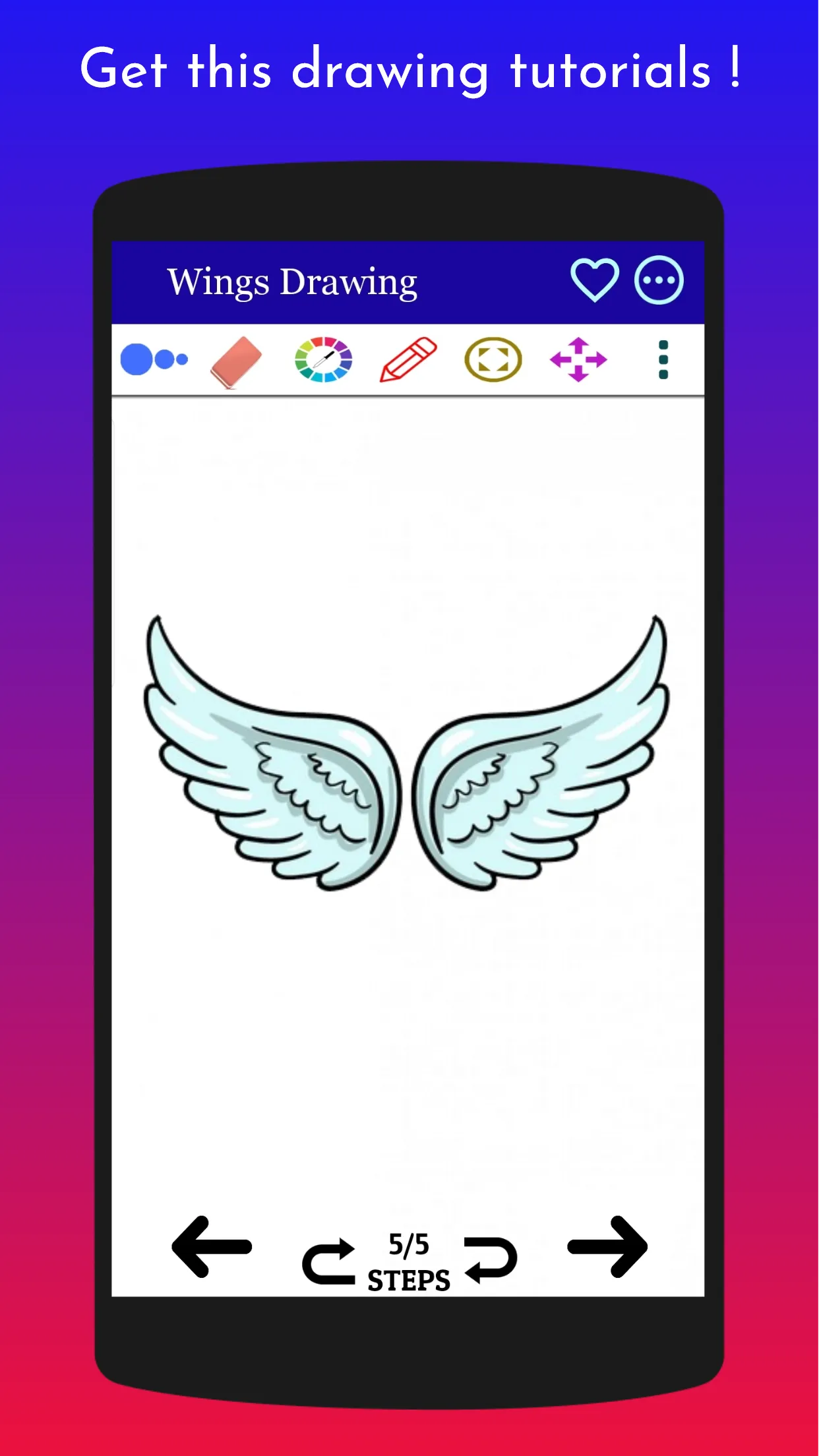 How to Draw Wings Step by step | Indus Appstore | Screenshot