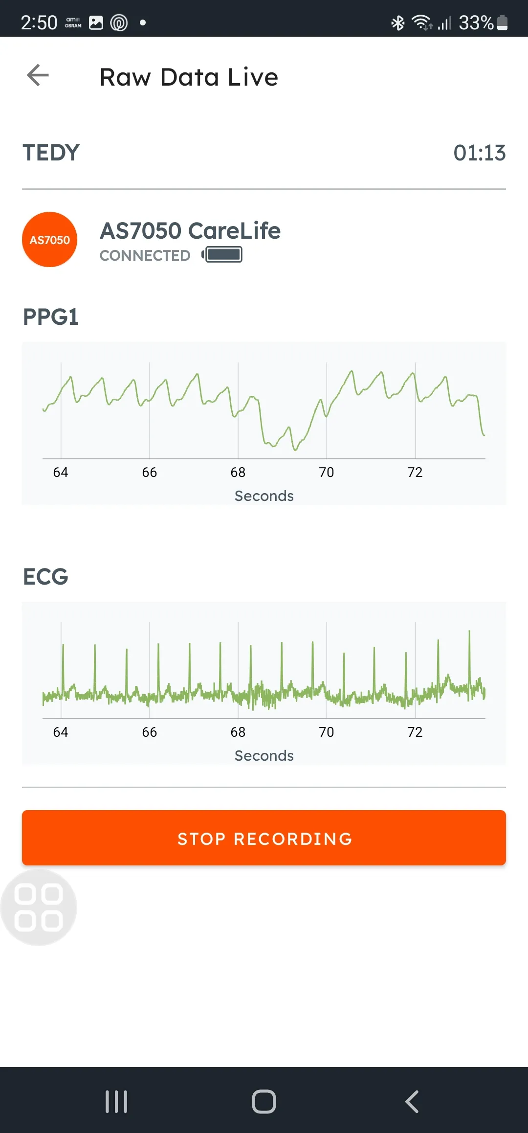 ams-OSRAM Vital Signs | Indus Appstore | Screenshot