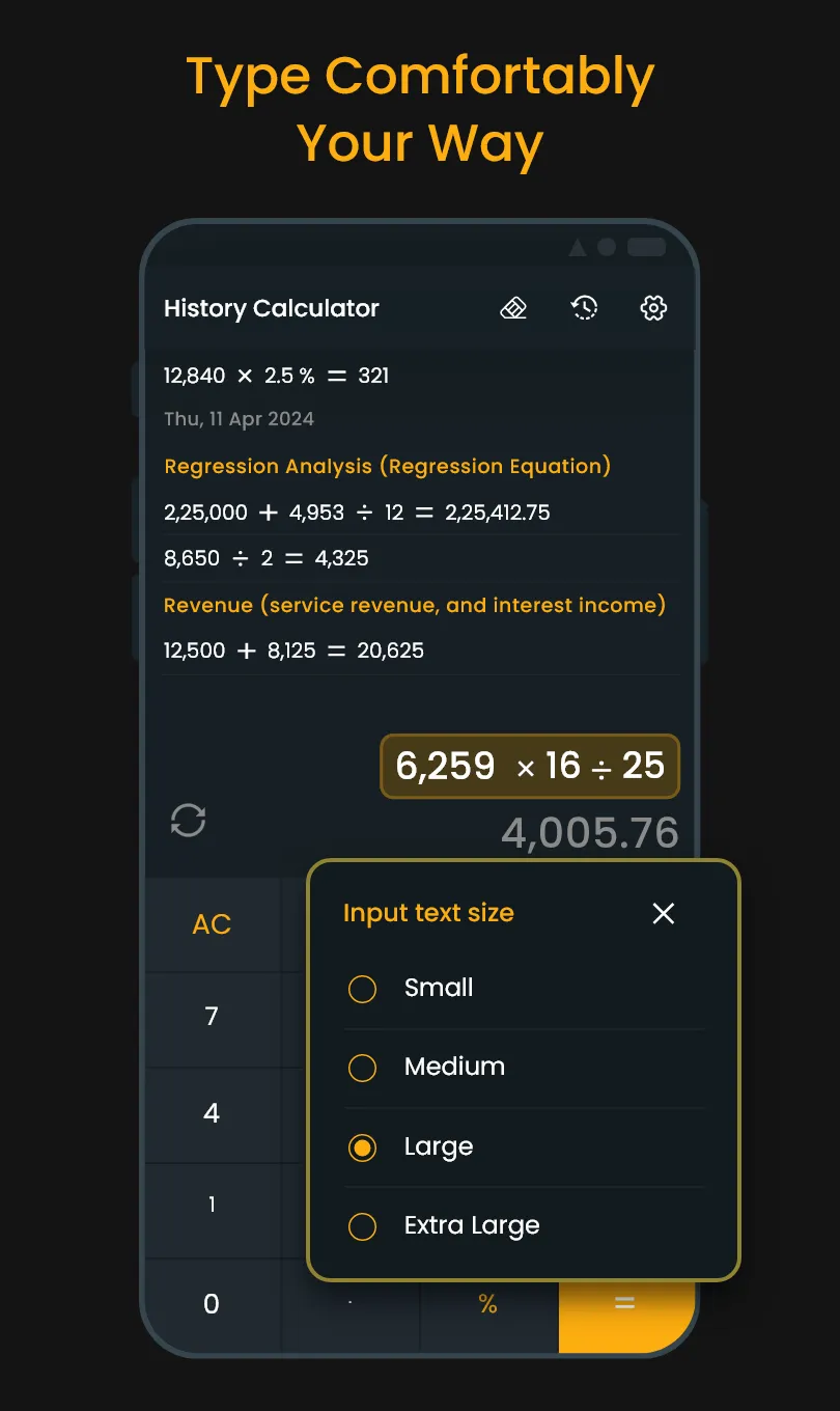 Calculator With History Check | Indus Appstore | Screenshot