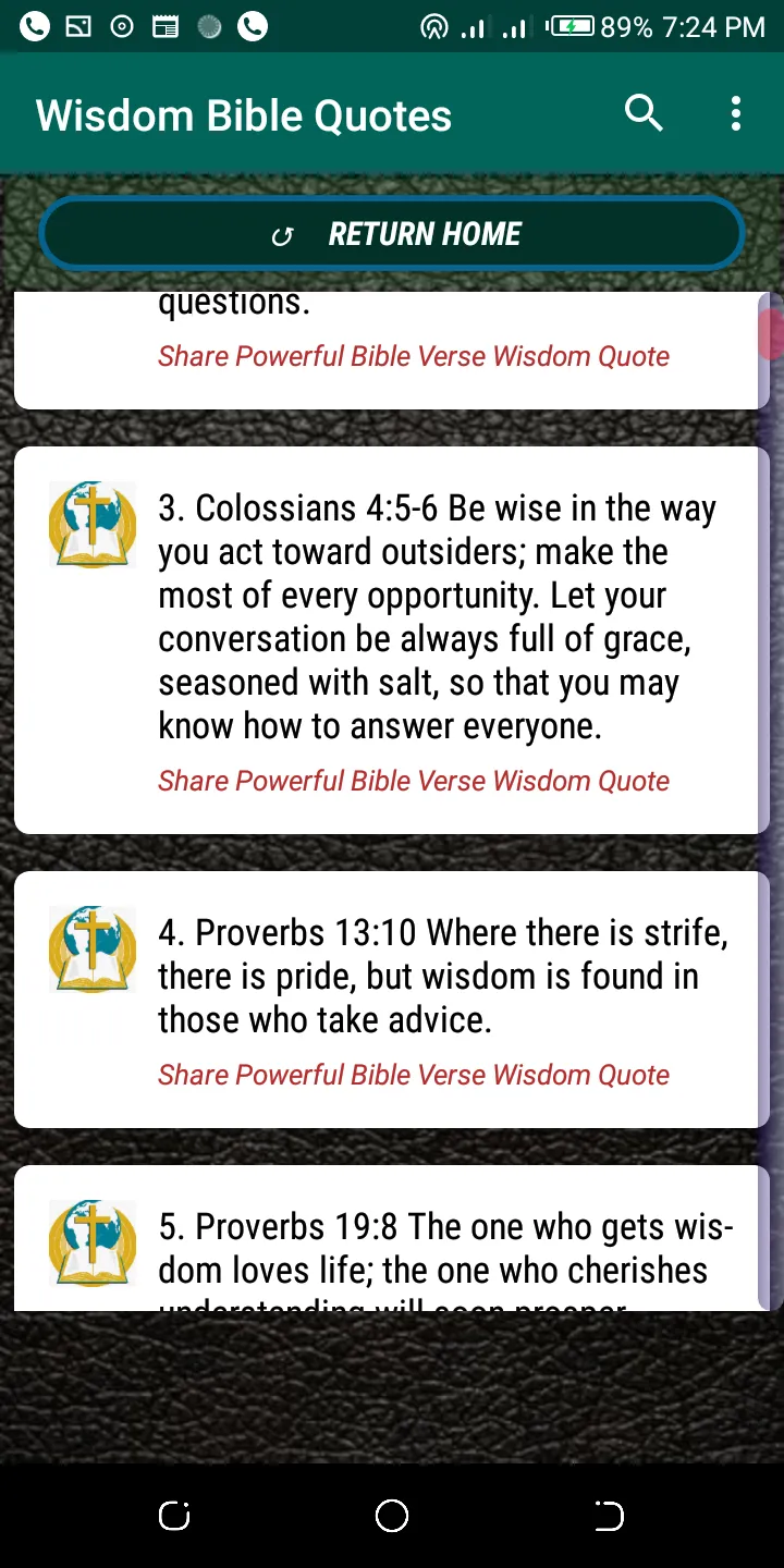 Wise Bible Quotes | Indus Appstore | Screenshot