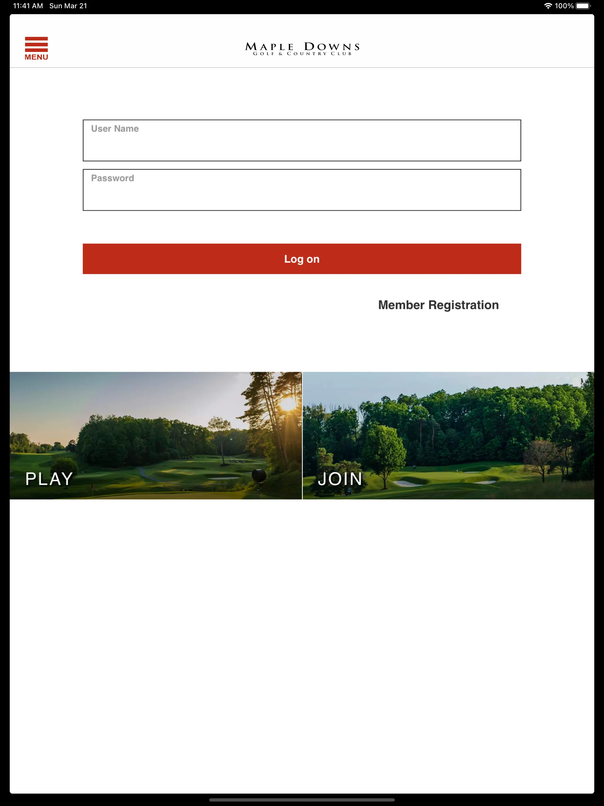 Maple Downs G&CC  | Indus Appstore | Screenshot