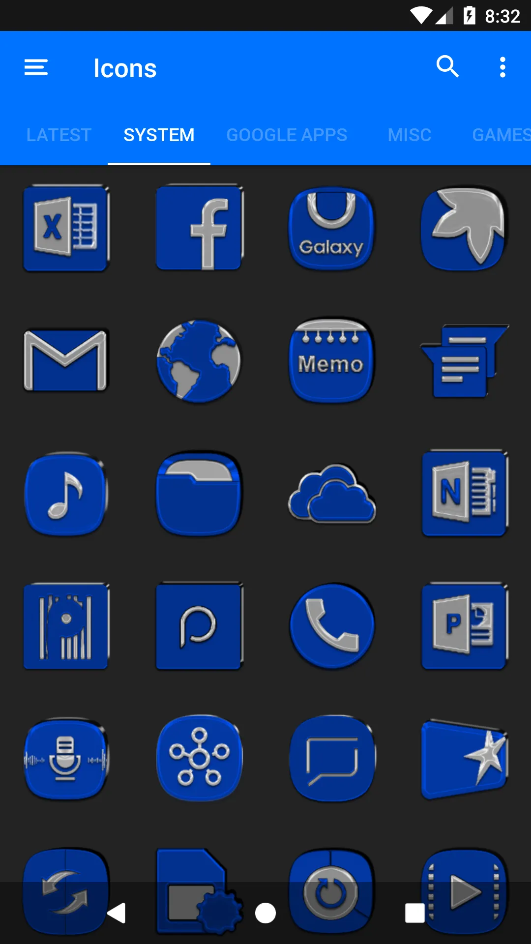 Blue Icon Pack | Indus Appstore | Screenshot