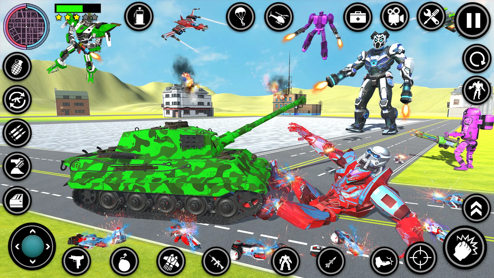 Panda Robot Cop Car Transform | Indus Appstore | Screenshot