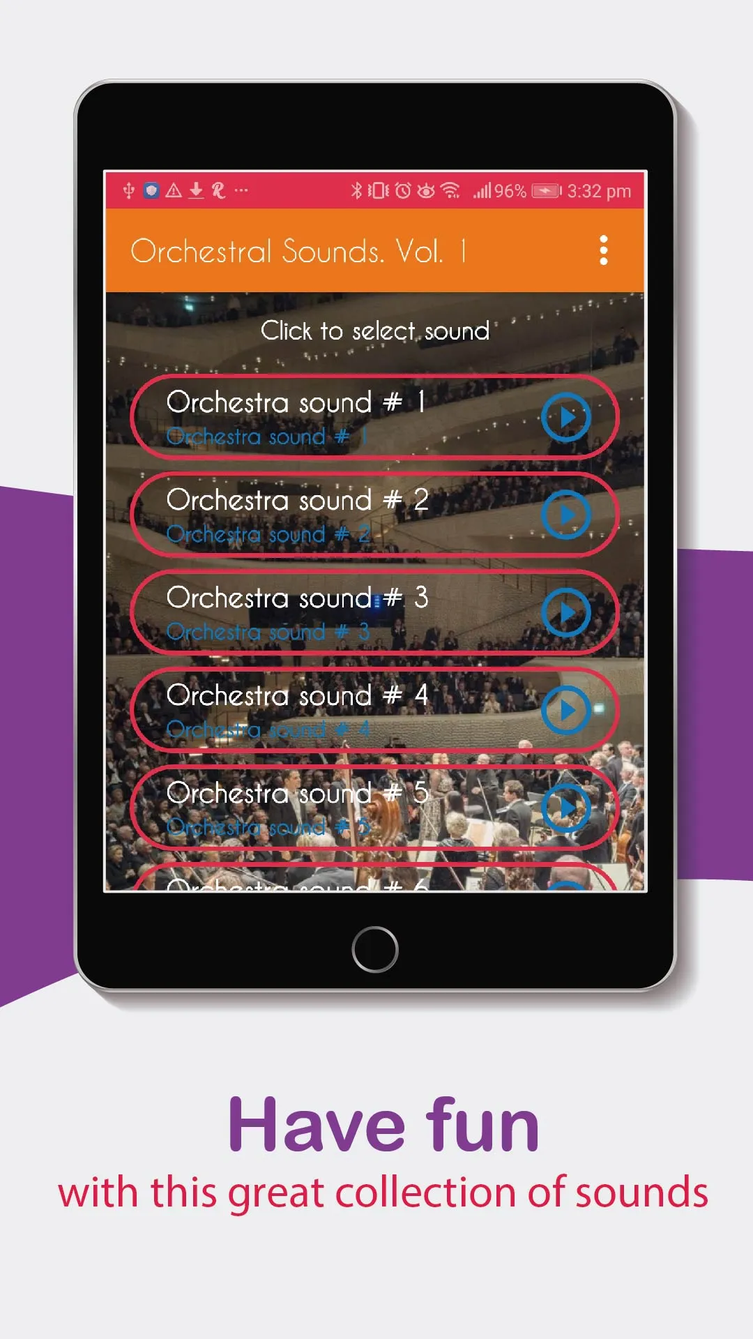 Orchestra sounds. Nice tones. | Indus Appstore | Screenshot