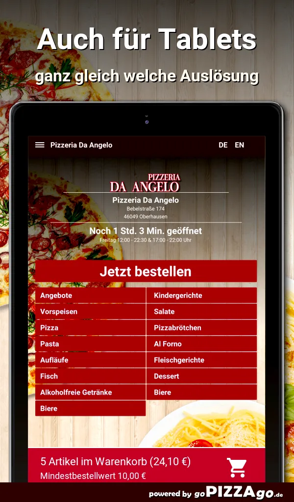 Pizzeria Da Angelo Oberhausen | Indus Appstore | Screenshot