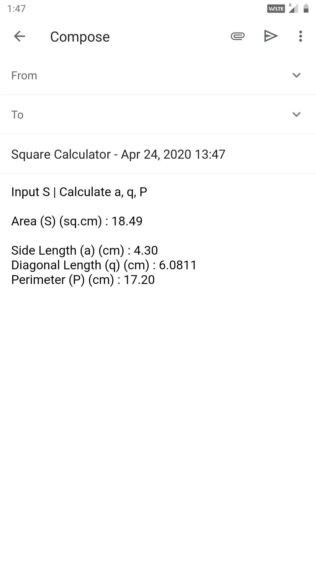 Square Calculator | Indus Appstore | Screenshot